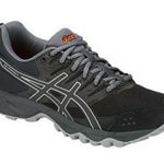 ASICS Dark Gray And Black Athletic Shoes Photo 0