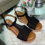 Franco Sarto  Black Wedge platform sandals . Size 8M Photo 6