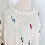 Wooden Ships  Lightning Wool Blend Sweater Cream Sz M/L Photo 3