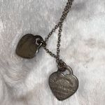Tiffany & Co. Blue Double Mini Heart Necklace Photo 2