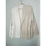 Veronica Beard Tan Two Toned Blazer Oversized Front Button Braeton Jacket 10 Photo 2