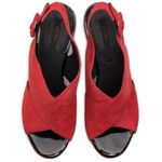 Geox  Galene Platform Suede Sandals Red Size 41/11 NEW Photo 3