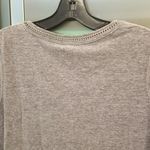 Current Air ππ Cap Sleeve Silver Chain Collar Detail Tee ~ Gray Medium M NWT Photo 3