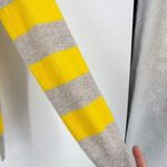 Saks 5th Avenue Saks Fifth‎ Avenue Women's Striped Cashmere Pullover Sweater Gray Yellow Small Photo 3