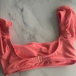 Sandflower Coral Puff Sleeve Bikini Top Pink Size XL Photo 3