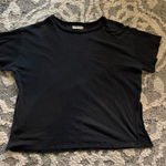 We The Free Free people Grey black top with waffle sleeves☁️ Photo 0