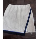 White House | Black Market  Skirt Sz 6 Textured Cream Straight Office Work Lined Photo 0