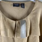 Chico's NEW Travelers Camel Faux Suede Southwestern Tiered Jacket Size 2/L/XL Photo 3