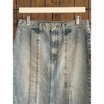 NWT Etica Denim Maxi Skirt Sz 27 Light Wash Side Slit Blue Photo 3