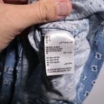 Style & Co Blue Paisley Bandana Print V Neck T Shirt Top Short Sleeve Cotton Womens 2X Boho Photo 3