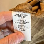 Vintage Jones New York Tan Plaid 100% Linen Shirt Jacket Shacket Size 12 Photo 2