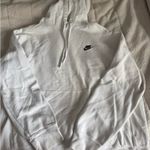 Nike White  Hoodie Pullover Photo 0