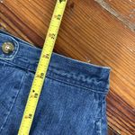 Orvis Vintage Denim Skirt Size 12 Blue Mid Jean Button Front Photo 4