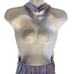 Nine West Color-Block Halter Maxi Dress Sz XL Clematis Blue Photo 6