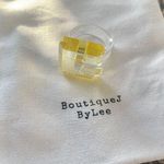 Cute ring Yellow ring arcylic ring ring lovely ring y2k ring 2000s ring Photo 1