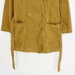 Abercrombie & Fitch  Caramel Corduroy Double Breasted Long Jacket Size Medium Photo 2