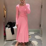 Anthropologie By  Long-Sleeve Ribbed Sweater Midi Dress Large Photo 4