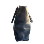 Decadent Copenhagen Large Leather Top Handle Work Tote in Black Photo 2