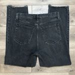 Abercrombie & Fitch Ankle Straight Ultra High Rise Destructed Black Jeans 30 Photo 2