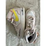 Nike Air Force 1 '07 Mid "FEEL LOVE" White/Pearl Pink/Yellow Women's Size 9 Photo 6