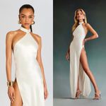 NWT Retrofete Jagger Silk Dress in White Size Large Photo 2