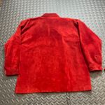 Vintage DA CAVANNA Red Suede Leather Button Up Shirt Jacket Women's Size L Size L Photo 5