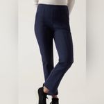 Athleta NWT Headlands Hybrid High Rise navy pull on Pant Size 12 T Photo 1