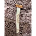 Free People  Lace Tank Top Sleeveless Purple Women's XS Mock Neck Tiered Photo 3