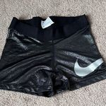 Nike  Shimmering Black Spandex Shorts SIZE S Photo 0