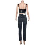 AGOLDE High Rise Stovepipe Jeans, Metal, 25” Photo 5