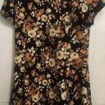 Women's Dress By Wilde Size XL Black Floral Short Sleeved Fit & Flare Summer Photo 0