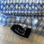 VICI NWOT  Carmella Smocked Gingham Tie Strap Picnic Dress Blue XL Photo 4