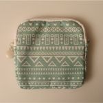Gadget Bag Aqua Boho Print 4.5” x 4.5” Blue Photo 3