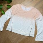 CALIA Effortless drip dye zipper bell sleeve sweatshirt Pink Size M Photo 1