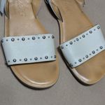 Brighton Avril Leather Sandals Slingback Studded Cream Tan Made in Italy Womens Photo 4