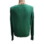 Philosophy Green V-Neck Sweater Classic Soft Knit Long Sleeve Pullover Size S Photo 1