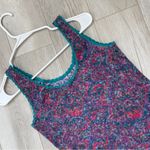 Vintage Lace Tank Top Paisley Purple Blue (medium) y2k retro funky grannycore Photo 5