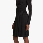 M.M. LaFleur Morgan Black Long Sleeve Wrap Dress Career Office Chic Size 10 Photo 3