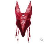 Sexy Red Lace Lingerie Bodysuit Size M/L Photo 2