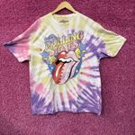 Rolling Stones Hot lips Sunset Tie Dye T-Shirt XL Photo 0