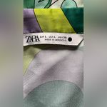 ZARA Green and Purple Button Down Shirt Photo 5