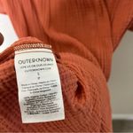 Outerknown Orange Clay Gauze Tiered Dress 3/4 Sleeves Womens Size S Photo 9