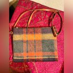 Crossbody flannel plaid bag w removable straps Photo 0