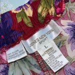 Vintage Jones New York Hawaii Floral Rayon Shorts Red Size L Photo 2