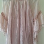 Elena Baldi Silk Puff Sleeve Top Bell Flare Sleeves Flowy Loose Fit M Photo 4