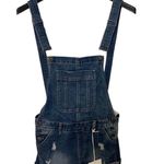 KanCan USA KanCan | Denim Overall Distressed Shorts Size Small Photo 3