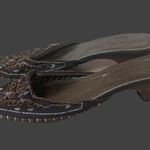 Qupid Brown Shoes Low Heel Beaded Embroidered Womens 7 Slip on Photo 2