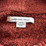 American Eagle  Pullover Sweater Womens S Burnt Orange Knitted Crew Neck Cozy Photo 3