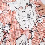 Boutique Rust V-neck Floral Skort Romper 2X Photo 3