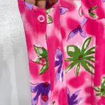 Phases Maxi Dress Hawaiian Pink Floral Sleeveless Muumuu Casual Resort Wear‎ XL Photo 6